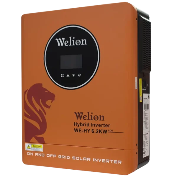 اینورتر 6.2KW آنلاین و آفلاین هیبریدی(خورشیدی) تکفاز برند وی لاین ( Welion Hybrid solar inverter, WE-HY 6.2KW ECO)