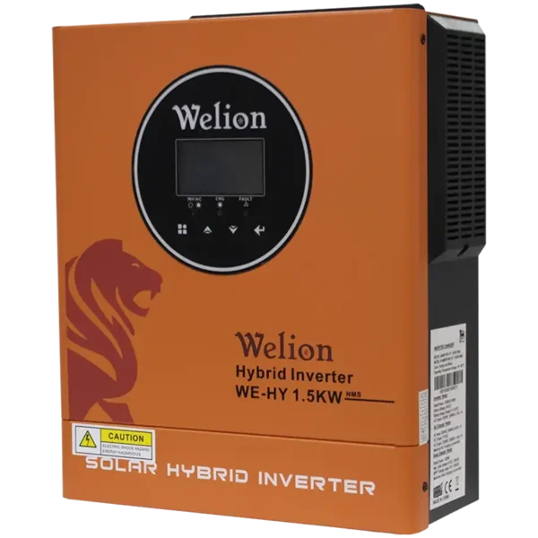 اینورتر 1.5KWهیبریدی(خورشیدی) تکفاز برند وی لاین ( Welion Hybrid solar inverter, WE-HY 1.5KW NMS)
