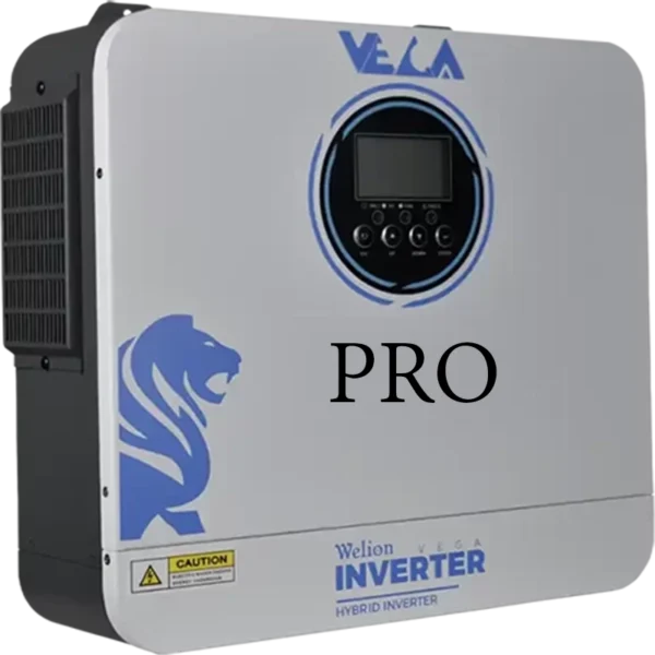 اینورتر6.2KW هیبریدی(خورشیدی) سه فاز برند وگا (Hybrid solar inverter, VEGA-6200PRO-48)